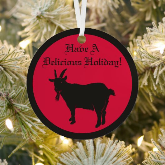 Satanic Black Goat Metalen Ornament (Insitu)
