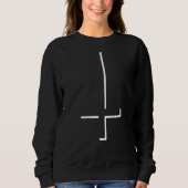 Satanic Cross I Upside Down Cross I Goth I Cross Trui (Voorkant)