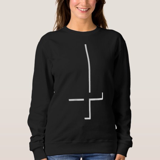 Satanic Cross I Upside Down Cross I Goth I Cross Trui (Voorkant)