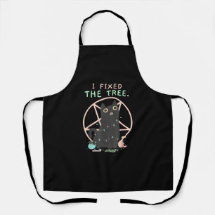 Satanic Demon Cat - griezelige Schattigee pastel G Schort