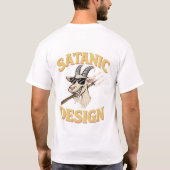 Satanic Design Mannen basic T-shirt 👕✅ (Achterkant)