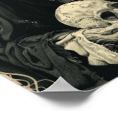 Satanic Goat Art Nouveau Tarot Kaart Poster (Hoek)