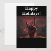 Satanic Happy Holidays Feestdagenkaart (Voorkant / Achterkant)