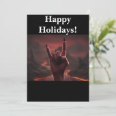 Satanic Happy Holidays Feestdagenkaart (Staand voorkant)