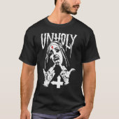 Satanic Nun Tattoos Unholys 1 T-shirt (Voorkant)