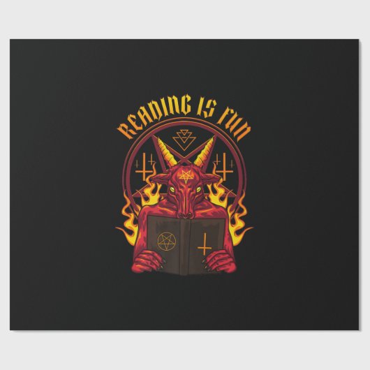 Satanic Pagan Goat Premium Cadeaupapier (Vlak)