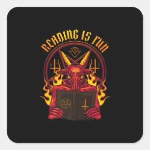 Satanic Pagan Goat Premium Vierkante Sticker