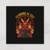 Satanic Pagan Goat Premium Vierkante Visitekaartje (Voorkant)