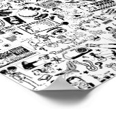 SATANIC PANIC  Clip Art Zine Style Collage Poster (Hoek)