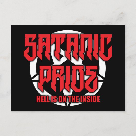 Satanic Pride Briefkaart (Voorkant)