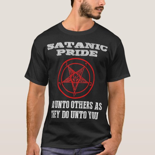 Satanic Pride Satanisme T shirt Religious Gifts (Voorkant)