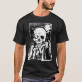 Satanic Priest Grim Reaper Lucifer Occult Inverted T-shirt (Voorkant)