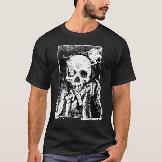 Satanic Priest Grim Reaper Lucifer Occult Inverted T-shirt (Voorkant)