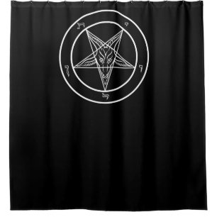 Satanic Ritual Chamber Dverkrachting Douchegordijn