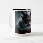 Satanic Santa Coffee Cup Tweekleurige Koffiemok (Voorkant links)