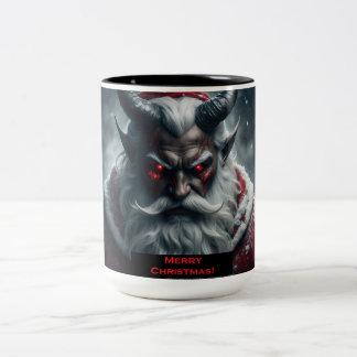 Satanic Santa Coffee Cup Tweekleurige Koffiemok