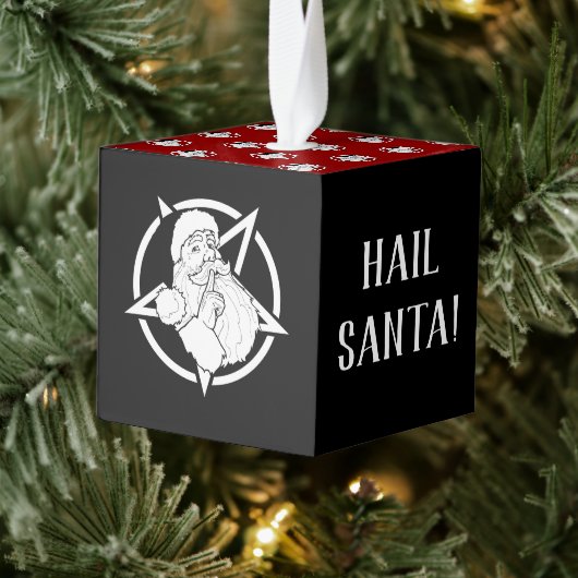 Satanic Santa Cube Ornament (Boom)