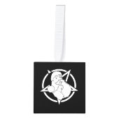 Satanic Santa Cube Ornament (Voorkant)