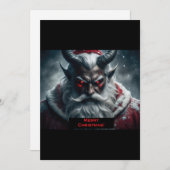 Satanic Santa Feestdagenkaart (Voorkant / Achterkant)