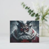 Satanic Santa Postcard Briefkaart (Staand voorkant)