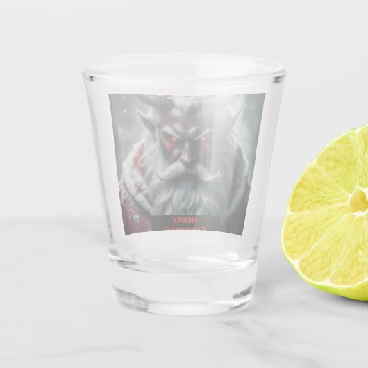 Satanic Santa Shot Glas (Achterkant)