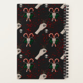 Satanic Spooky Christmas Horror Spiral Notitieboek (Achterkant)