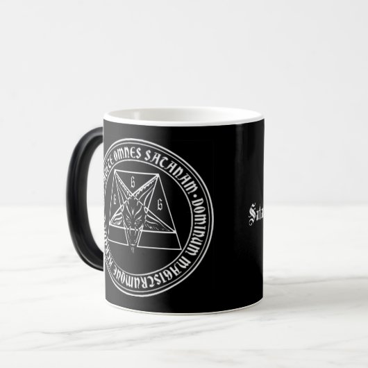 Satanic Thulian Society Seal Morphing Coffee Mok (Voorkant links)