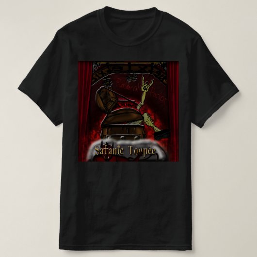 Satanic Toupee "Funeral Parlor" T-shirt (Design voorkant)