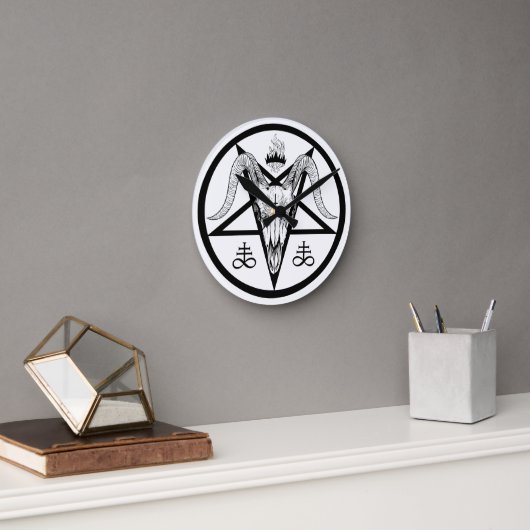 Satanic Wall Clock Ronde Klok (Kantoor)