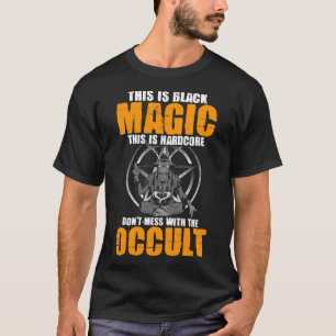 Satanic Witchcraft Baphomet Gothic knoeien niet me T-shirt