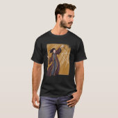 Satanic Wizard Pentagram Stick T-shirt (Voorkant volledig)