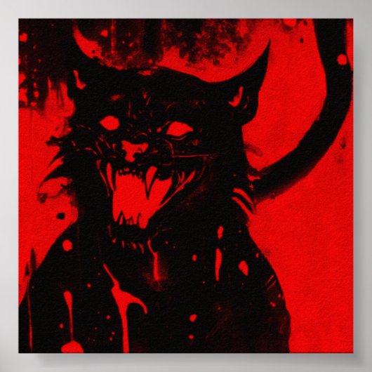 SATANICAAT | Mat papier afdrukken Poster (Voorkant)