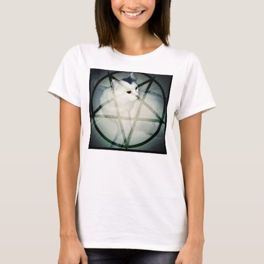 satanisch kat t-shirt (Voorkant)