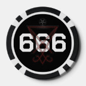 Satanisch Poker Chips (Achterkant)
