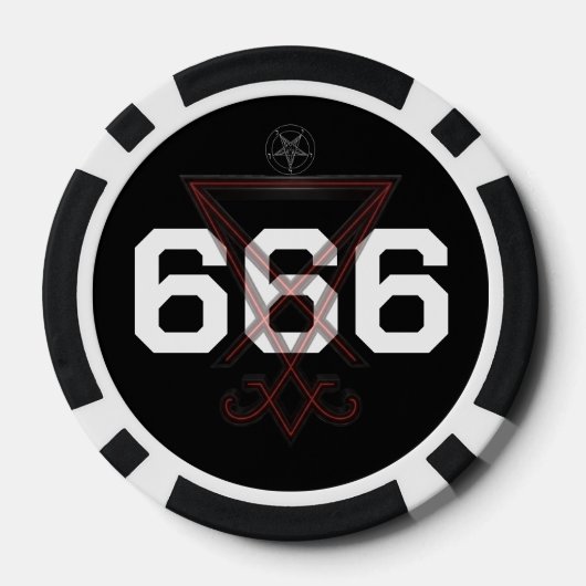 Satanisch Poker Chips (Achterkant)
