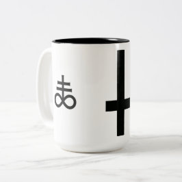 Satanisch Tweekleurige Koffiemok