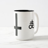 Satanisch Tweekleurige Koffiemok (Voorkant rechts)