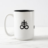 Satanisch Tweekleurige Koffiemok (Links)