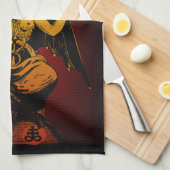 Satanische geit 16x24 op kleding theedoek (Quarter Fold)