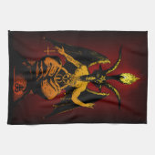Satanische geit 16x24 op kleding theedoek (Horizontaal)
