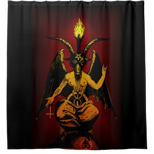 Satanische geit HUGE 6'x6 Tapestry Douchegordijn (Voorkant)
