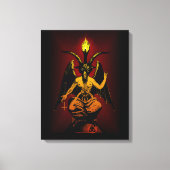 Satanische Geit op Uitgerekt Canvas (Voorkant)