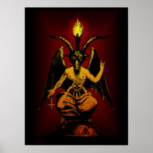 Satanische geitenmuur art. 18x24 poster