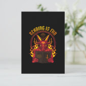 Satanische geitenpremie bedankkaart (Staand voorkant)