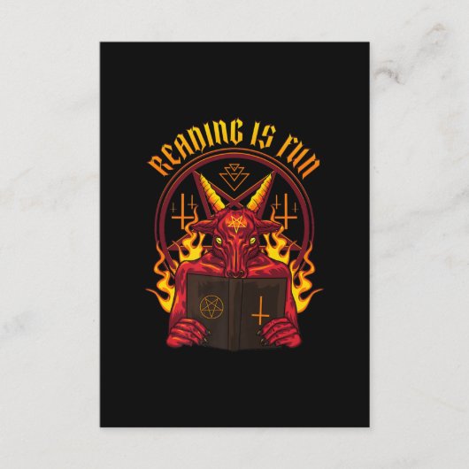 Satanische geitenpremie informatiekaartje (Voorkant)