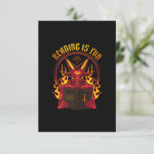 Satanische geitenpremie informatiekaartje (Staand voorkant)