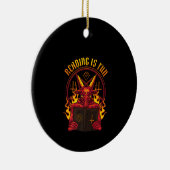 Satanische geitenpremie keramisch ornament (Rechts)