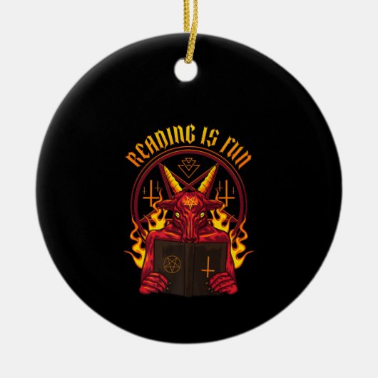 Satanische geitenpremie keramisch ornament (Voorkant)