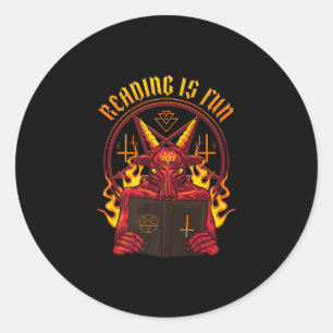 Satanische geitenpremie ronde sticker