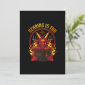 Satanische geitenpremie save the date (Staand voorkant)